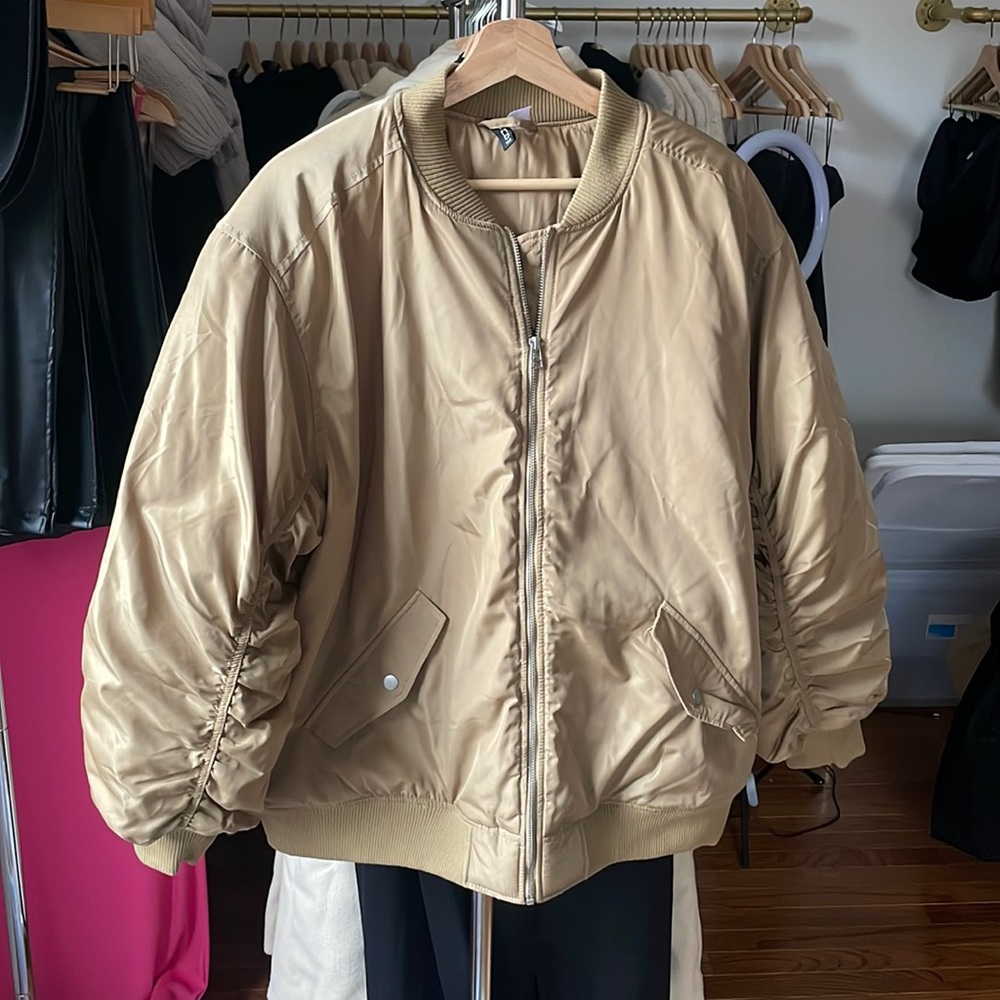 NWOT Oversized Bomber Jacket